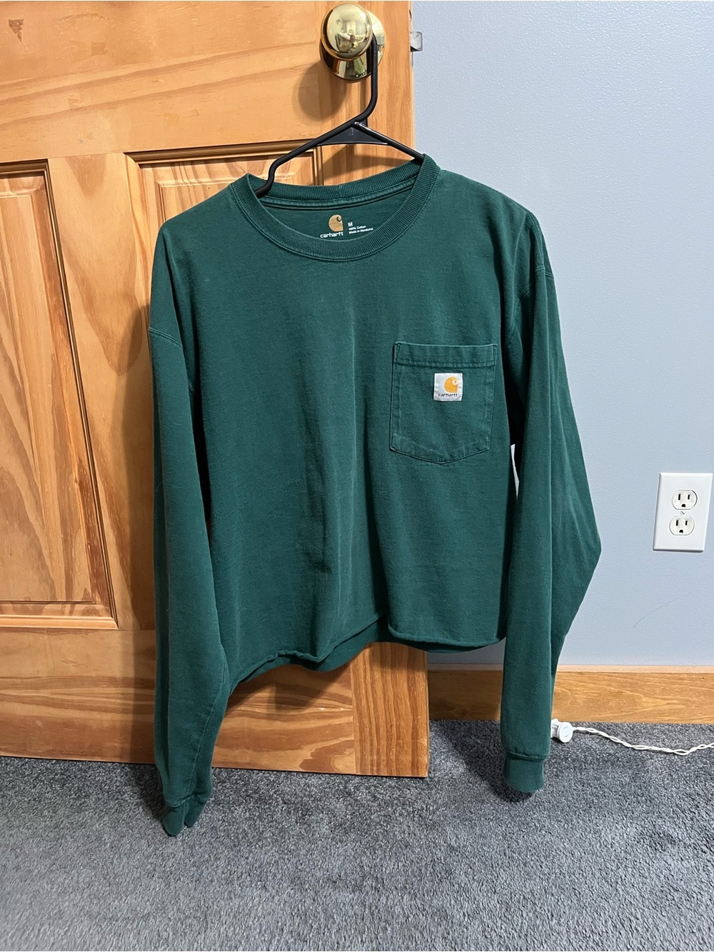 Green Carhartt Long Sleeve Shirt